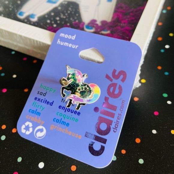 Claire’s Unicorn Glitter Mood Ring *FREE WITH PURCHASE* - Picture 3 of 5